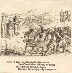 Mozes met Uitgestrekte Armen, 1547