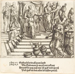 Bezoek van de koningin van Sheba aan Salomo, 1548