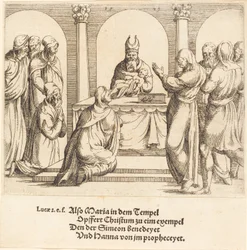 De presentatie in de tempel, 1549
