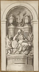 Studie voor een Grafmonument, 1750