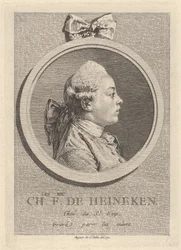 Portret van Charles-Frédéric de Heinecken