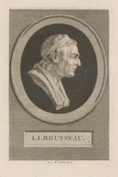 Portret van J. J. Rousseau