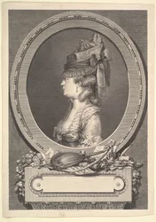 Portret van Adrienne-Sophie Markiezin de ***