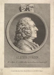 Portret van Alexis Piron, 1776