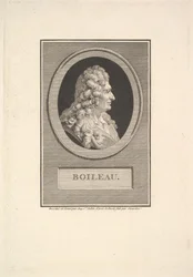 Portret van Despréaux Nicolas Boileau