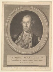 Portret van George Washington, augustus 1836