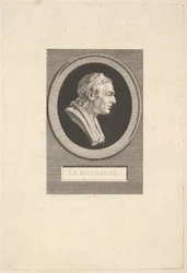 Portret van Jean-Jacques Rousseau