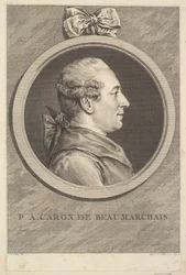 Portret van P. A. Caron de Beaumarchais, 1773