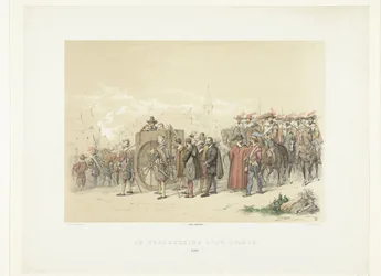 Wegvoeren van burgers in gevangenschap door Spaanse soldaten, 1567