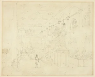 Studie voor Kapel van de Filantropische Vereniging, uit Microcosm of London