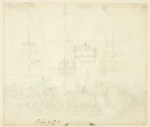 Studie voor House of Lords, uit Microcosm of London