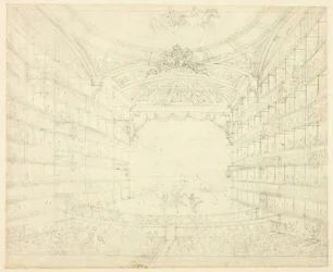 Studie voor Opera House, uit Microcosm of London