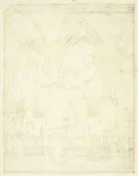 Studie voor Temple Church, uit Microcosm of London