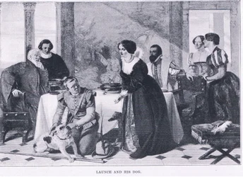 Launce en zijn hond, uit The Magazine of Art 1893, Cassell and Company