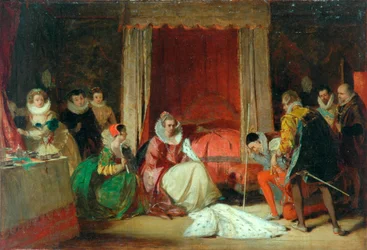 Koningin Elizabeth in woede