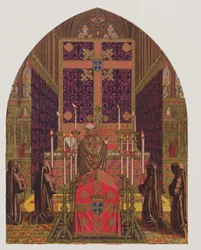 Kerkelijk ontwerp, The Glossary of Ecclesiastical Ornament and Costume, lithografie door H.C. Maguire, 1844