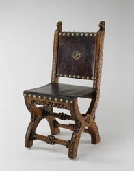 X-Frame Stoel, gemaakt door John Webb, c.1847