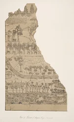 Triomf van Assyrische koningen (Kouyunjik), uit Monumenten van Nineveh, uitgegeven 1849