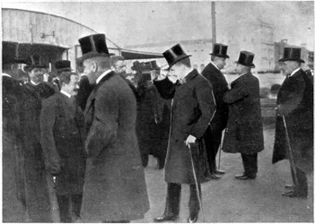 Scène van de moord op aartshertog Franz Ferdinand en zijn vrouw Sophie, hertogin van Hohenberg, 1914