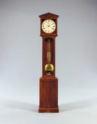 Een maandlopende bodenstanduhr met tijdsvergelijking en volledige kalender, 1806