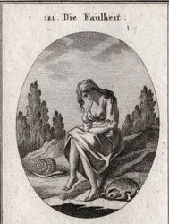 Allegorie van luiheid