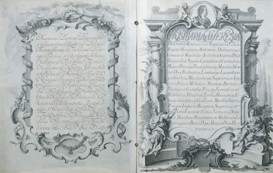 Oostenrijkse ratificatie van het huwelijkscontract voor Marie-Antoinette, aartshertogin van Oostenrijk met de Dauphin Lodewijk van Frankrijk, 23 april 1770