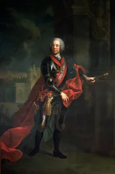 Graaf Leopold Joseph von Daun (1705-66), veldmaarschalk en Oostenrijks opperbevelhebber tijdens de Zevenjarige Oorlog, die Frederik de Grote verslaat bij het beleg van Kolin