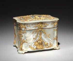 Gouden en parelmoeren doos, ca.1765
