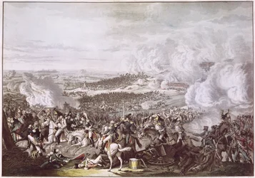 De Vlucht van Napoleon (1769-1821) na de Slag bij Waterloo, 18 juni 1815, c.1815-30