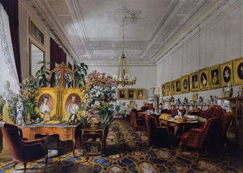 De hal van Aartshertogin Sophia in de Hofburg in Wenen, ca. 1854, Oostenrijk