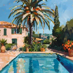 Villa aan het zwembad in mediterrane stijl
