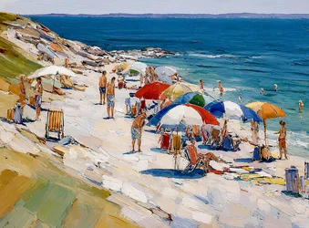 Een zonnige dag op het strand