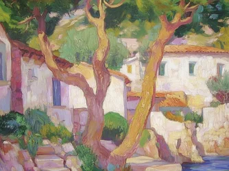 Zonnig kustdorp