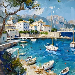 Levendige mediterrane haven