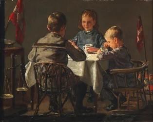 De drie kinderen van de kunstenaar