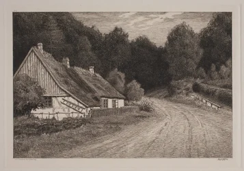 Boerenhuis bij het bos