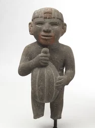 Man die een cacaovrucht draagt, 1440-1521