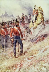 Sir John Moore (1761-1809) te Corunna, 16 januari 1809, uit British Battles on Land and Sea, onder redactie van Sir Evelyn Wood (1838-1919), voor het eerst gepubliceerd in 1915