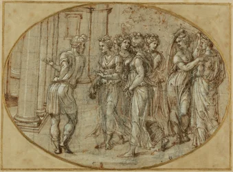 Odysseus en de dochters van Lycomedes