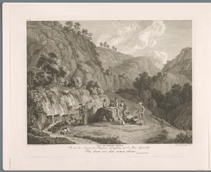 Gezicht op de bron bij Monti Lucretili