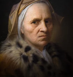 Oude vrouw (detail)