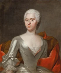 Portret van gravin Margaretha Sophia von Hennicke, geboren von Schönberg, ca. 1731.