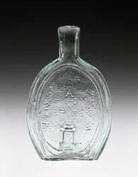 Fles met figuren, ca. 1847