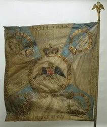Banier van het Semenovsky Life-Guards Regiment, na 1825
