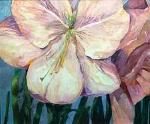 Amaryllis 1, 2004 (olieverf op doek)