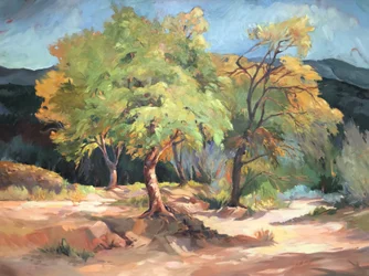 Val op de Rio Grande Beto Junction, 2001 (olieverf op doek)