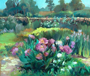 Tuinpioenen, ca. 1990-2000 (olieverf op doek)