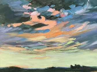 Blauwe lucht in New Mexico