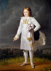Portret ten voeten uit van Frederic Napoleon, Prins Bacciochi (1814-1833)