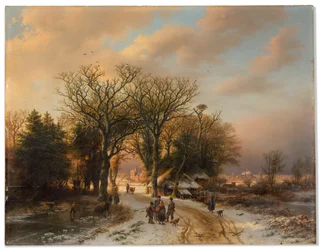 Een winterlandschap
